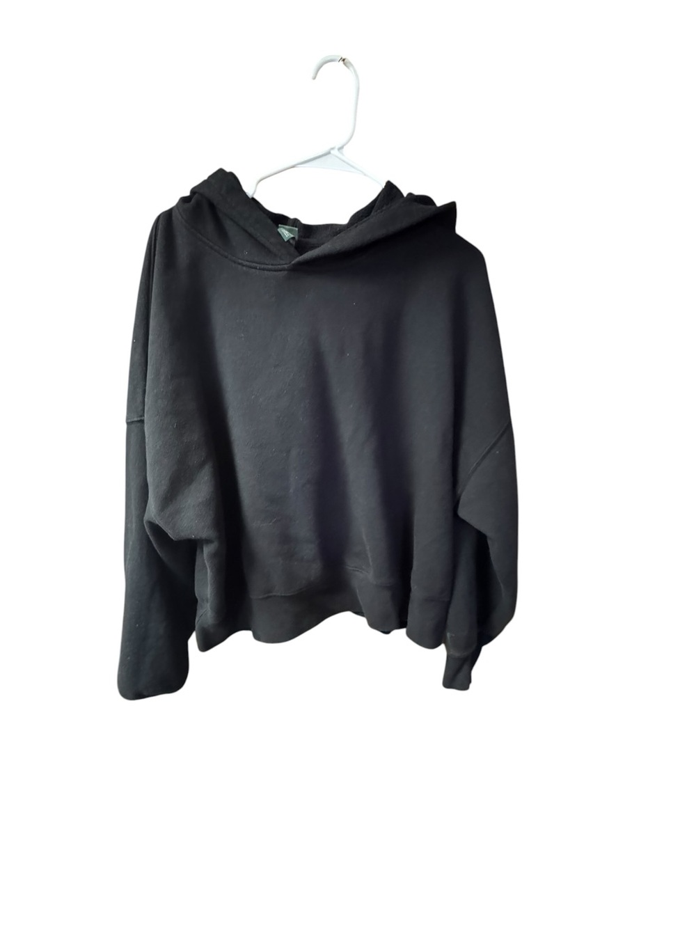 wild fable Black Cropped Hoodie with Drawstring - Picture 2 of 3